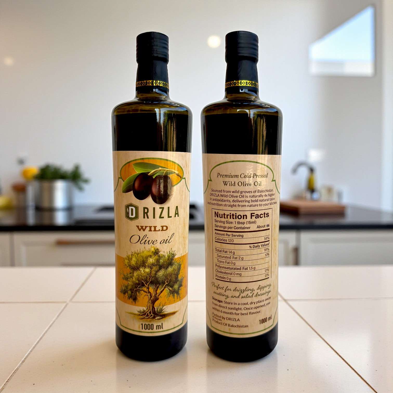 Cold Pressed Wild Olive Oil